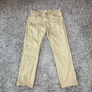 Peter Millar Pants Mens 34 Beige Tan Stretch Chino Logo Cream 5 Pocket Outdoor